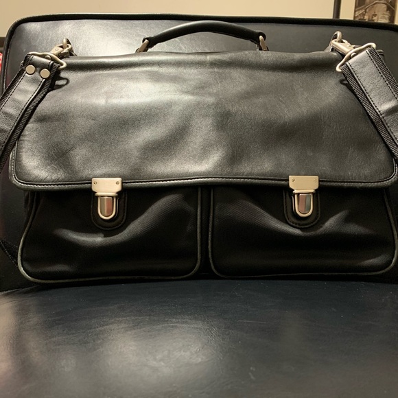 Black Coach Briefcase Laptop Bag - Picture 1 of 11
